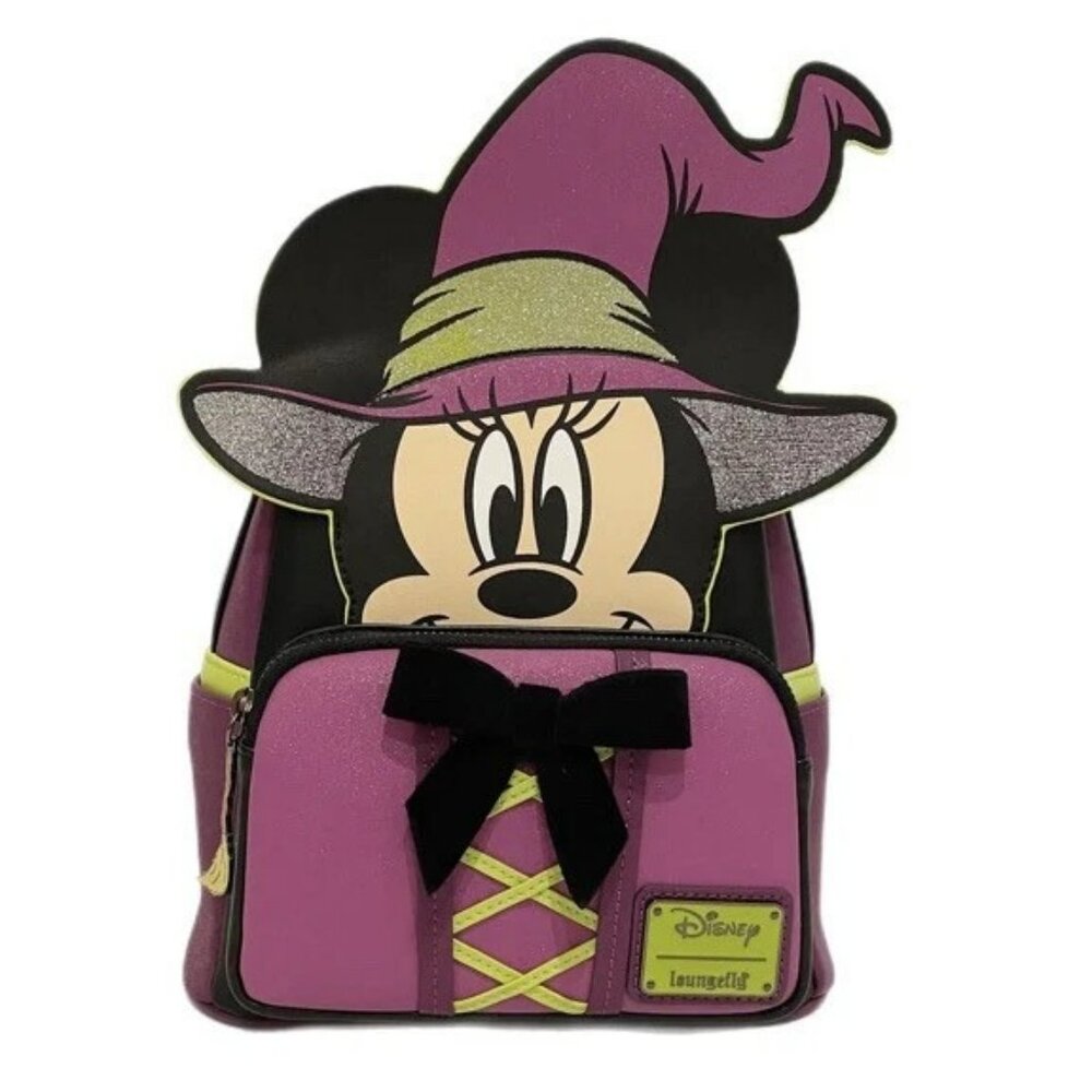 Loungefly Exclusive Disney Minnie Witch Cosplay Mini Backpack NWT